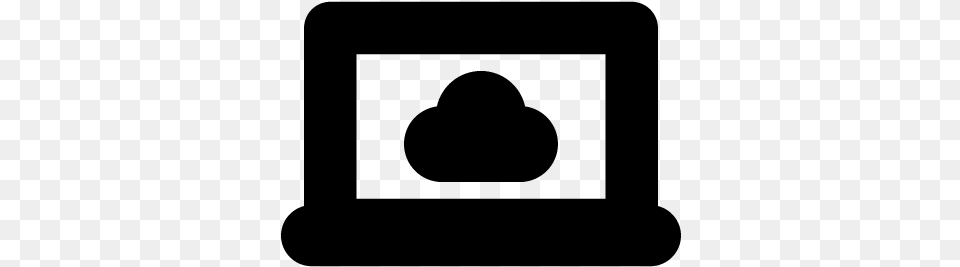 Cloud On The Laptop Vector Laptop, Gray Free Png Download