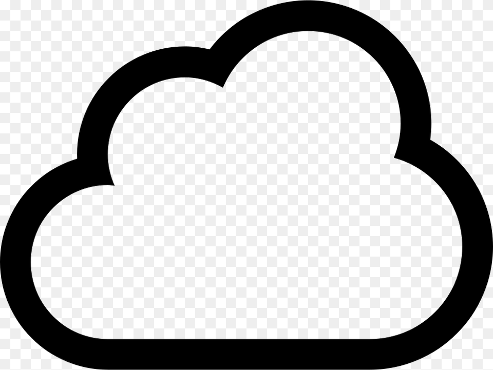 Cloud Outline Icon, Clothing, Hardhat, Helmet, Stencil Free Png