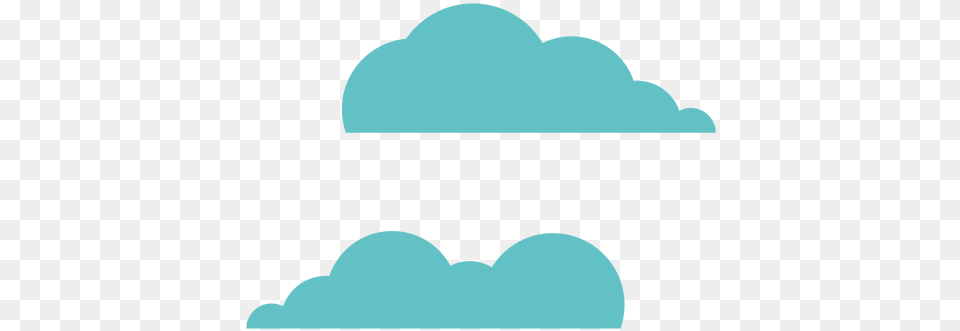 Cloud Pair Two Flat U0026 Svg Vector File Flat Clouds Vector, Nature, Outdoors, Sky, Animal Free Transparent Png