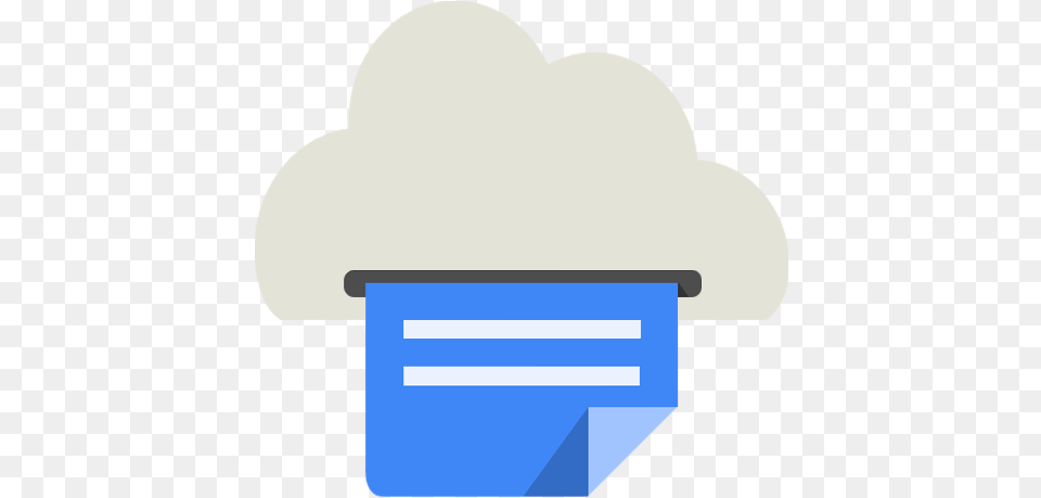 Cloud Print Icon Android Kitkat Vertical, File, Ice, Nature, Outdoors Free Png Download