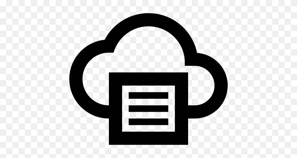 Cloud Print Outline Print Print Options Icon With And Vector, Gray Free Png
