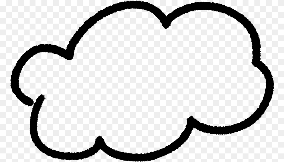 Cloud Puffycloud Doodle Clouddoodle Sketch Bnw Transparent Background Cloud Clipart, Gray Free Png