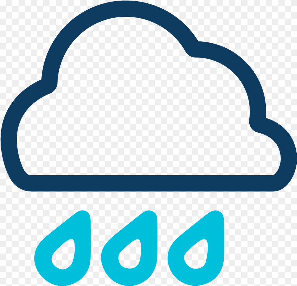 Cloud Rain Icon, Light Free Png