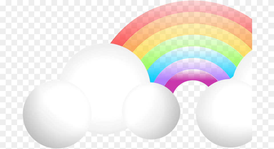Cloud Rainbow Svg Vector Clip Art Svg Clipart Rainbow Clip Art, Sphere, Graphics, Light Free Png Download