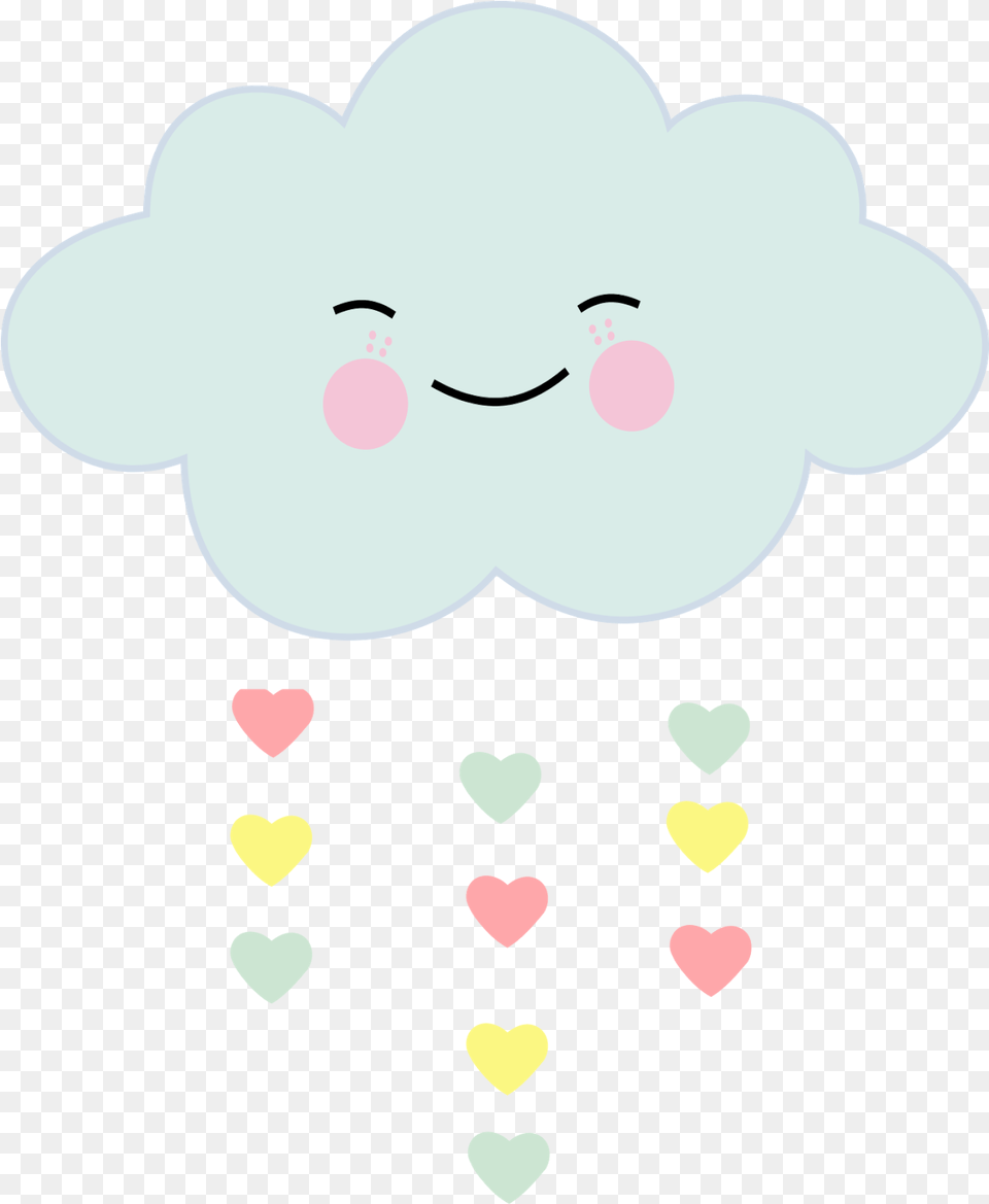Cloud Raining Hearts, Balloon, Baby, Person Free Png Download