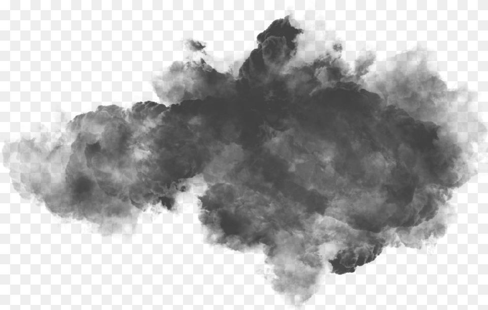 Cloud Right Black Smoke, Silhouette Free Transparent Png