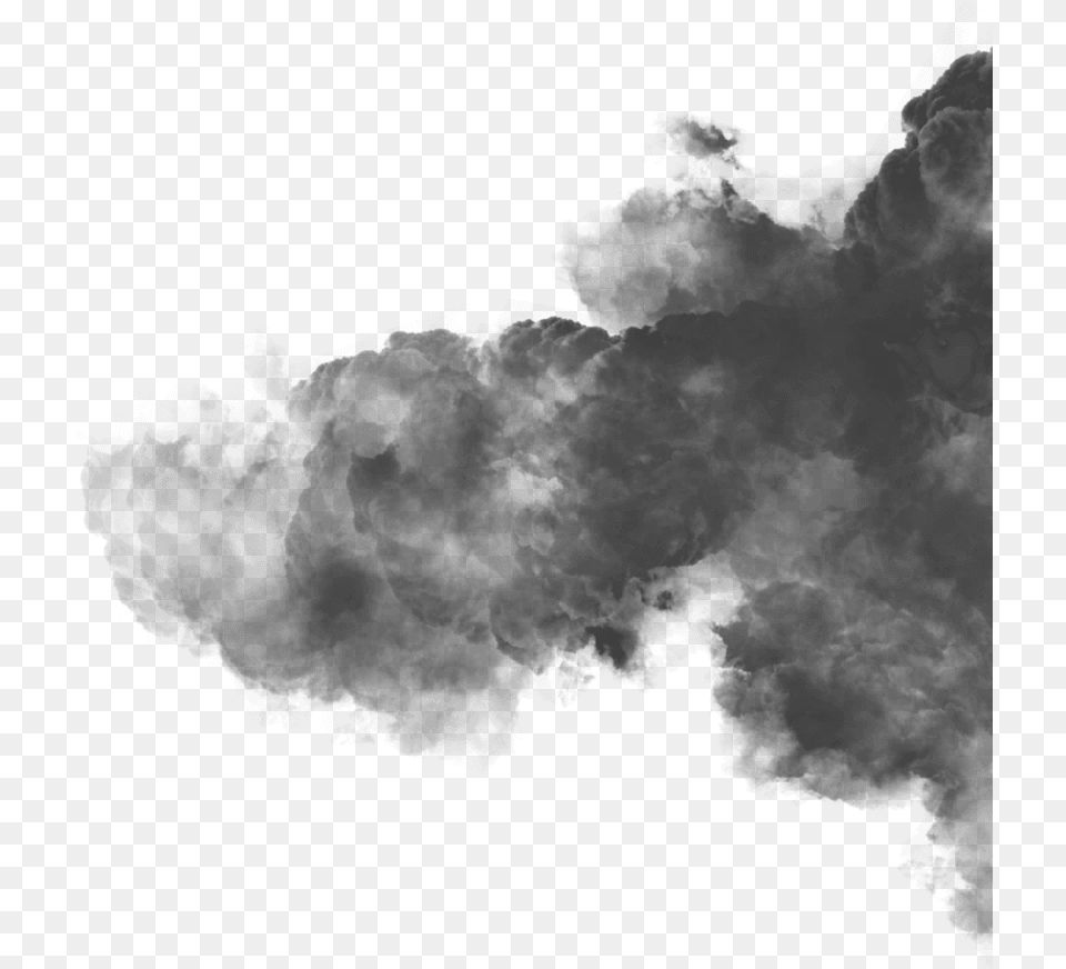 Cloud Right Black Smoke, Silhouette Free Transparent Png