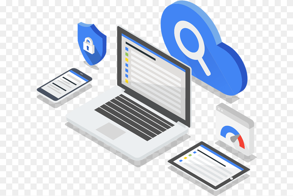 Cloud Search Google Developers Google Illustrations Data, Computer, Electronics, Laptop, Pc Free Transparent Png