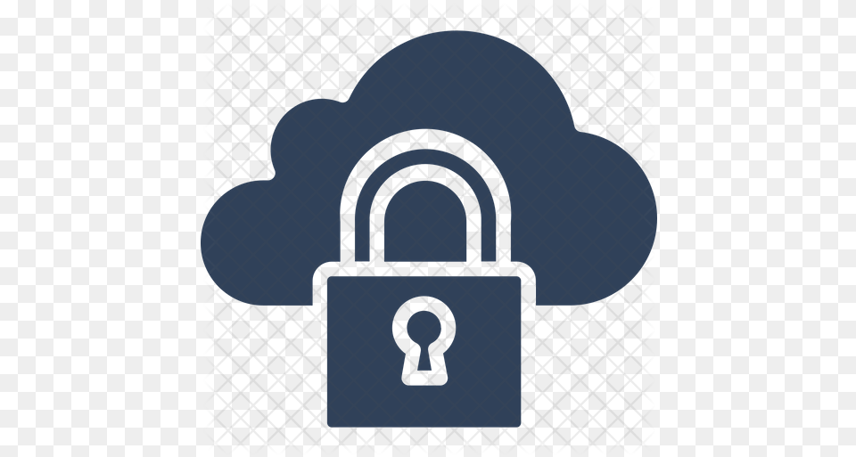 Cloud Security Icon Of Glyph Style Cloud Security Icon Png