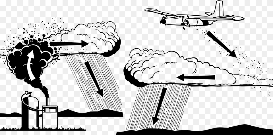 Cloud Seeding Operation Popeye Cloud Seeding, Silhouette, Outdoors Png