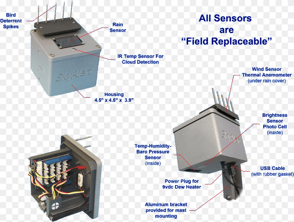 Cloud Sensor Skyalert Cloud Sensor, Computer Hardware, Electronics, Hardware, Wiring Free Png Download