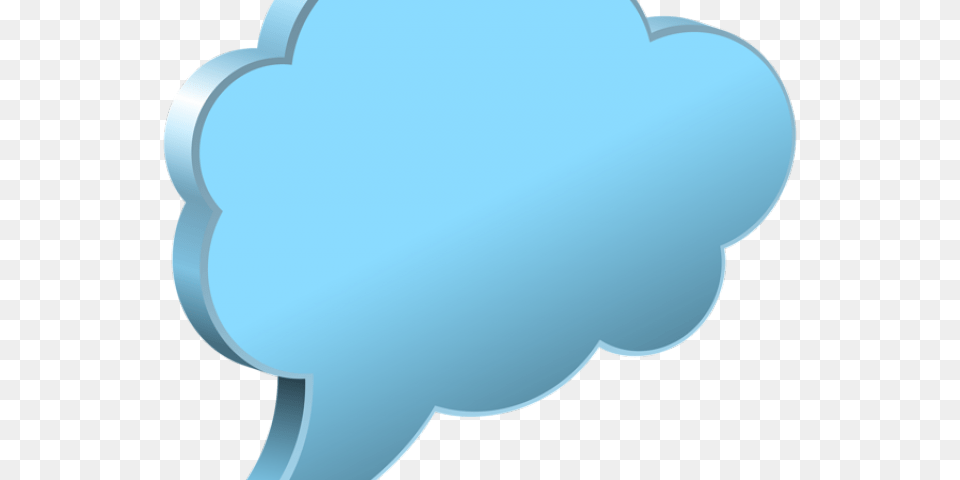 Cloud Server Clipart Clipart Background Speech Bubble Blue, Astronomy, Moon, Nature, Night Png Image