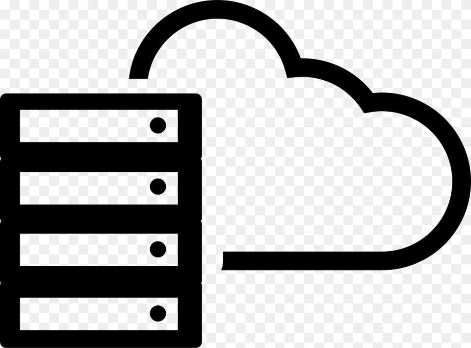 Cloud Server Icon, Stencil, Sticker Png