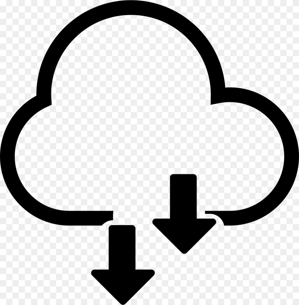 Cloud Storage Icon Clipart Picture Library Hd Cloud Computing Icon Transparent, Silhouette, Stencil, Device, Grass Free Png