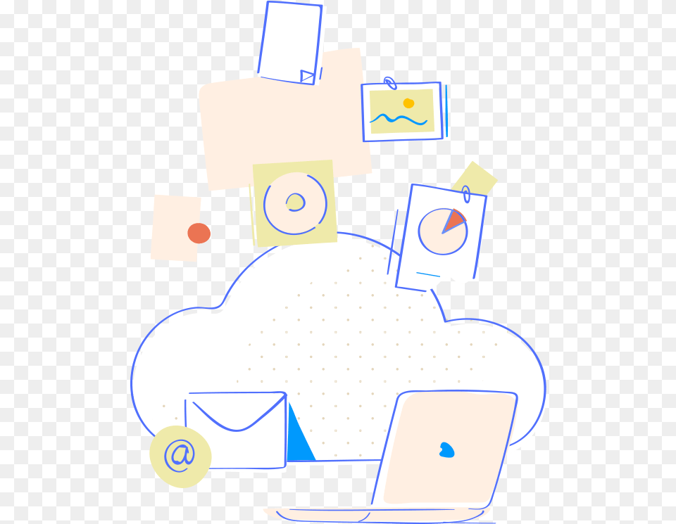 Cloud Storage Powerful In Built Editors And Secure Laptop, Computer, Electronics, Pc Free Png Download