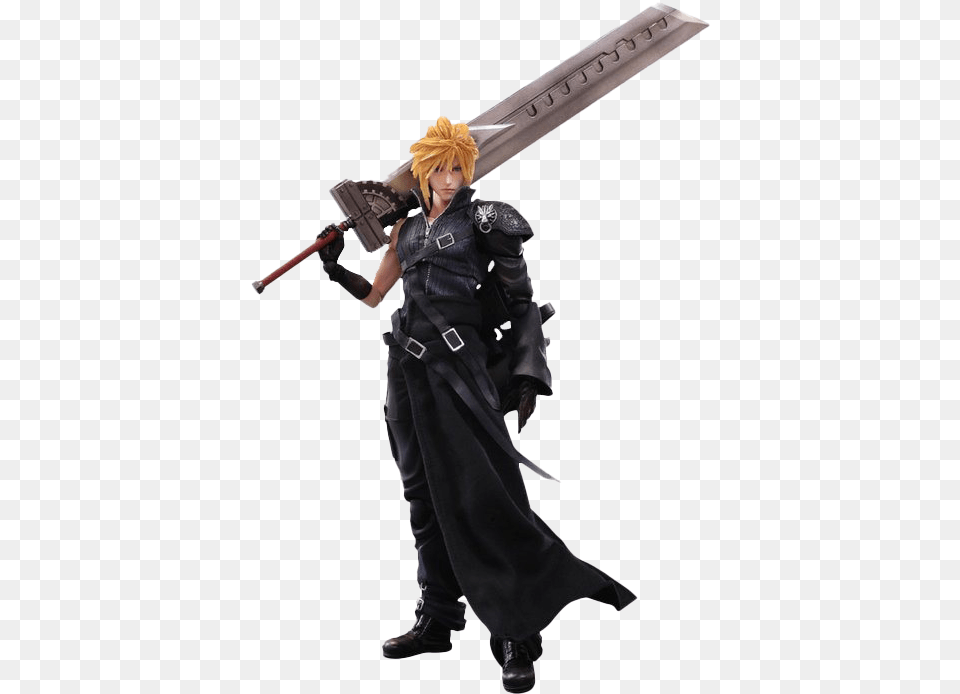 Cloud Strife, Weapon, Sword, Adult, Person Free Png