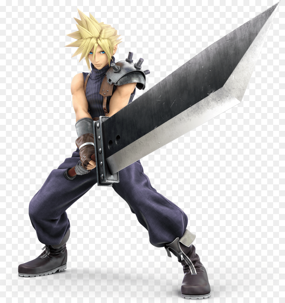 Cloud Strife Art Art Abyss Final Fantasy Cloud Smash, Clothing, Costume, Person, Blade Png