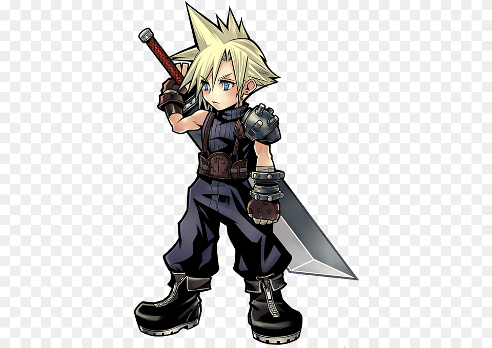 Cloud Strife Cloud Dissidia Opera Omnia, Book, Comics, Publication, Person Free Transparent Png