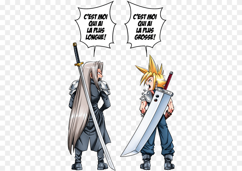 Cloud Strife Cloud Sephiroth, Weapon, Book, Comics, Sword Free Transparent Png