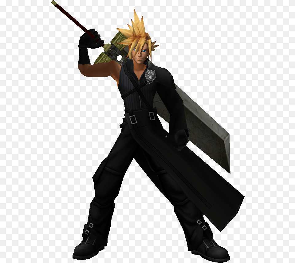 Cloud Strife Cloud Strife, Adult, Weapon, Sword, Person Png Image