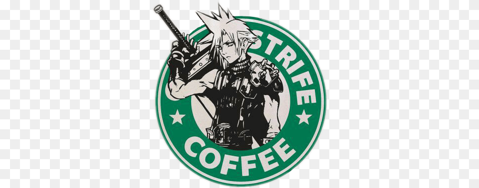 Cloud Strife Cloudstrife Sticker By Melanie Vizuet Fictional Character, Adult, Logo, Male, Man Png