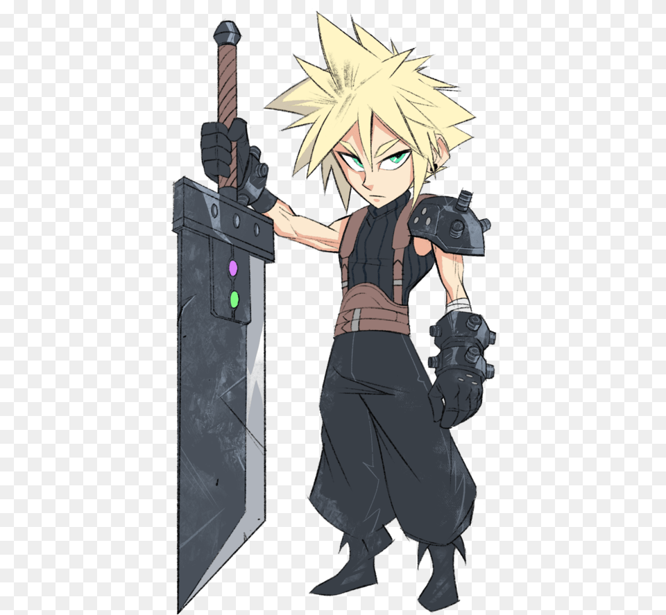 Cloud Strife Colorreaper Transparent, Publication, Book, Comics, Adult Png