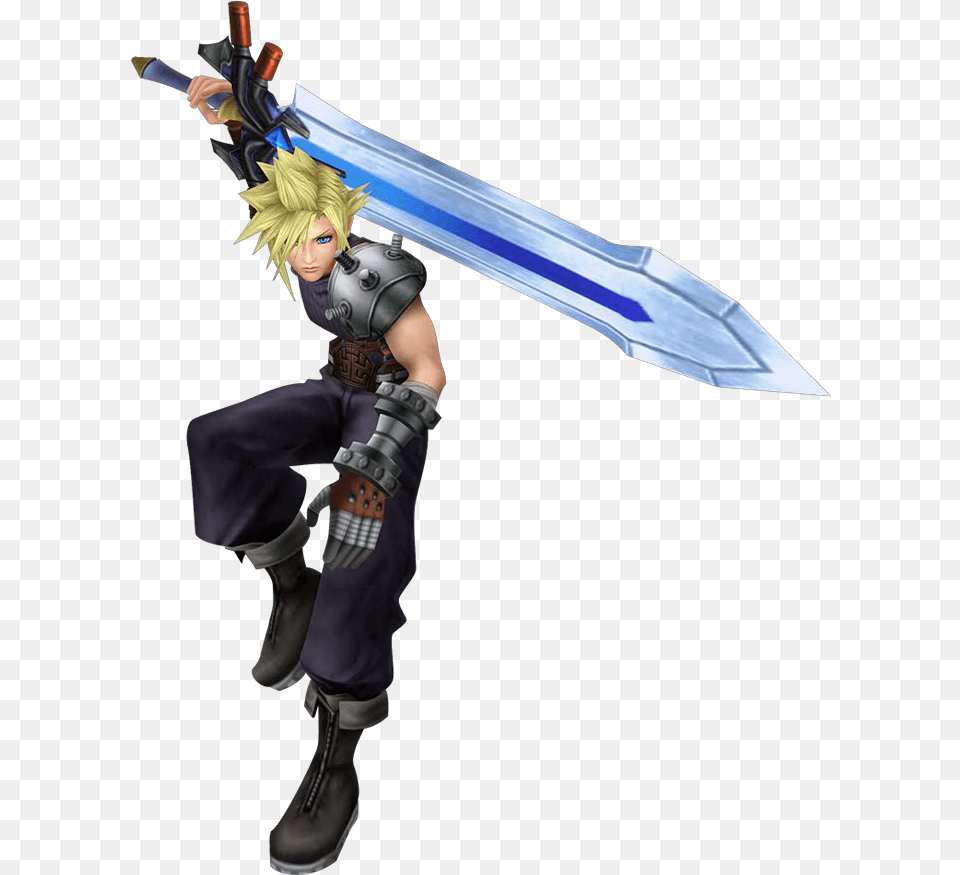 Cloud Strife Download Image Ff7 Cloud Strife Weapon, Sword, Boy, Child Free Transparent Png