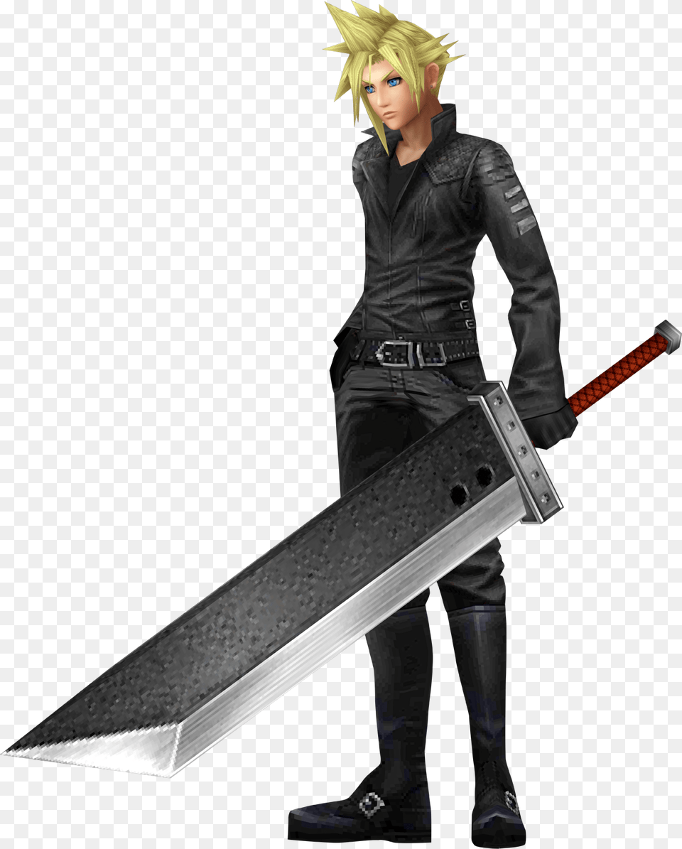 Cloud Strife Hd Image Cloud Strife Background, Clothing, Coat, Adult, Person Png