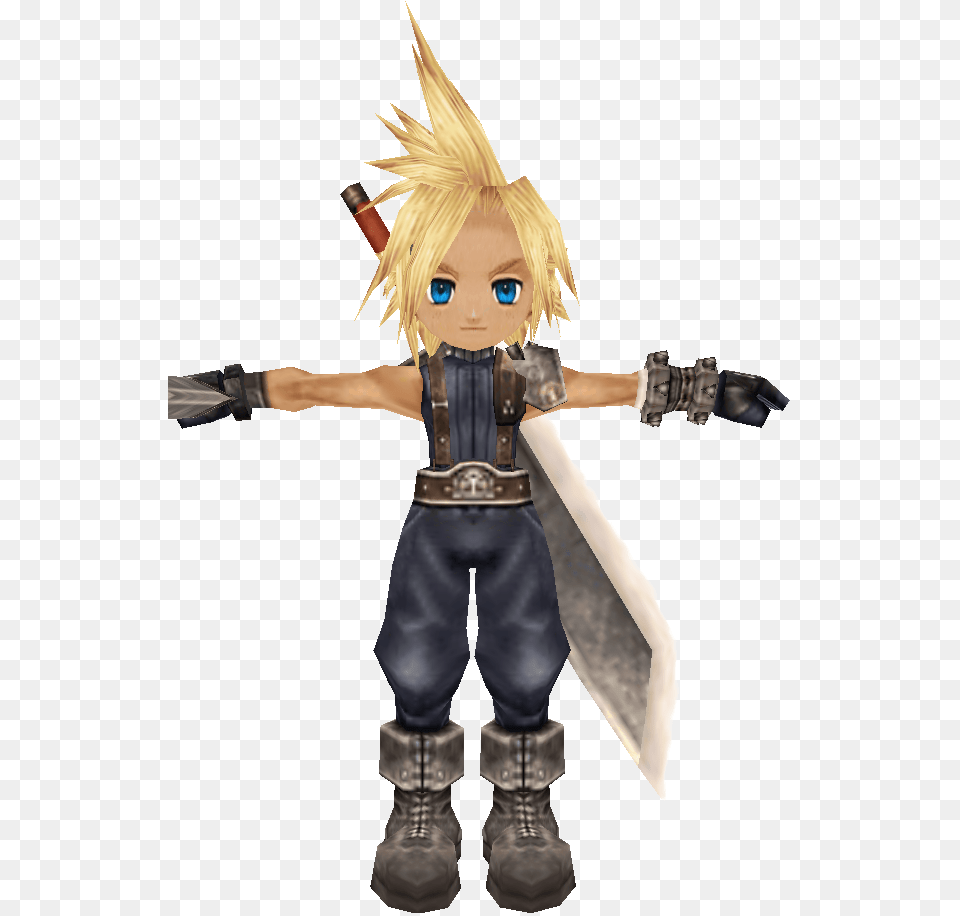Cloud Strife Idagaki Street Model Cloud Strife Transparent, Boy, Child, Male, Person Free Png Download