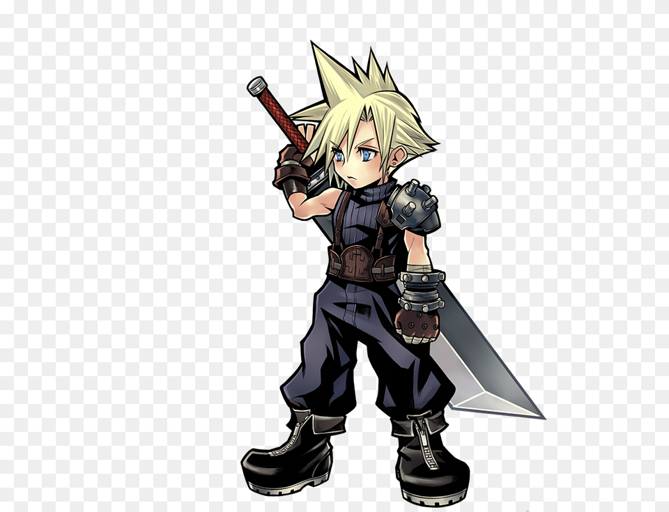 Cloud Strife Image Arts, Book, Comics, Publication, Person Free Png