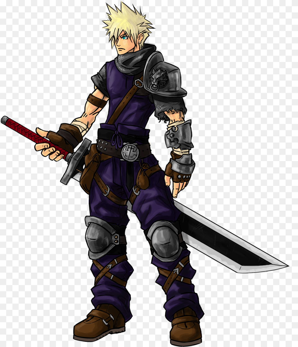 Cloud Strife Image Ff7 Cloud Concept Art, Book, Comics, Publication, Baby Free Transparent Png