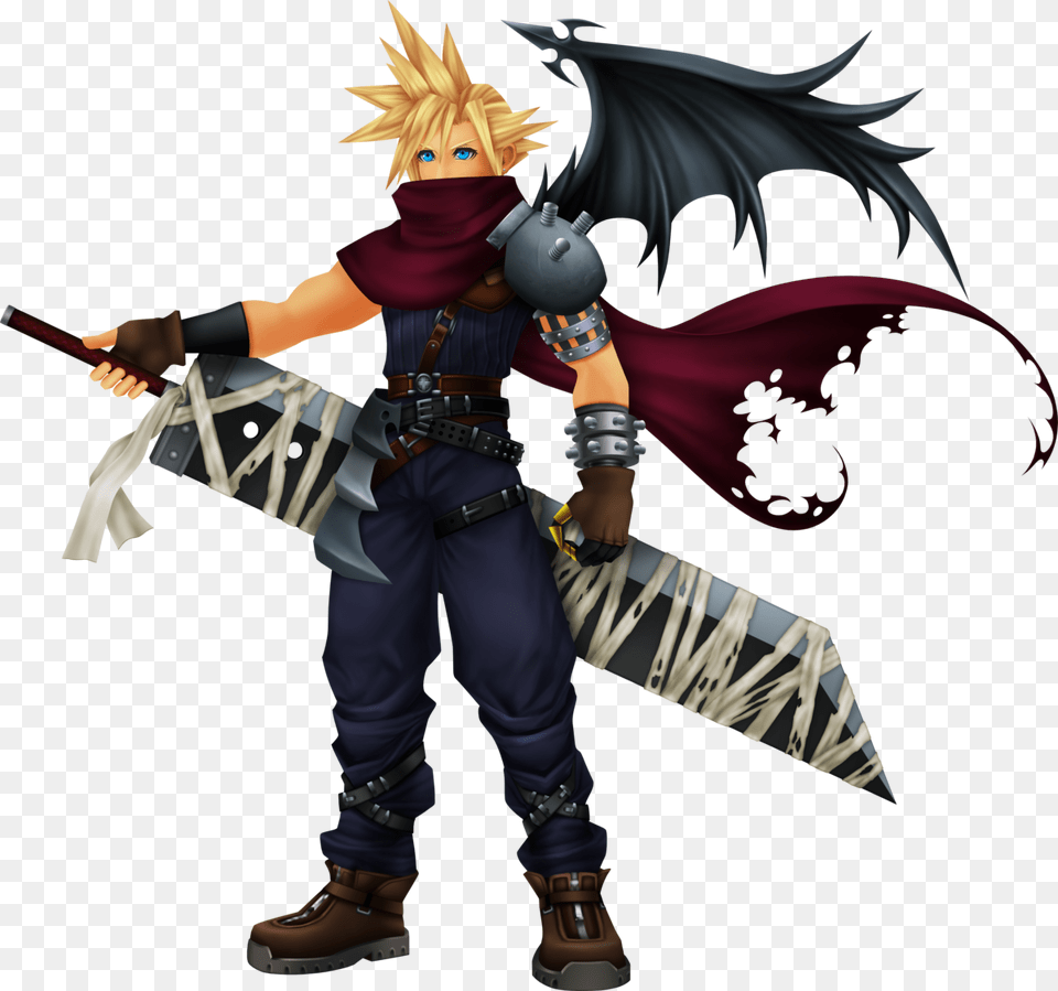 Cloud Strife Kingdom Hearts, Baby, Person, Book, Comics Free Png Download