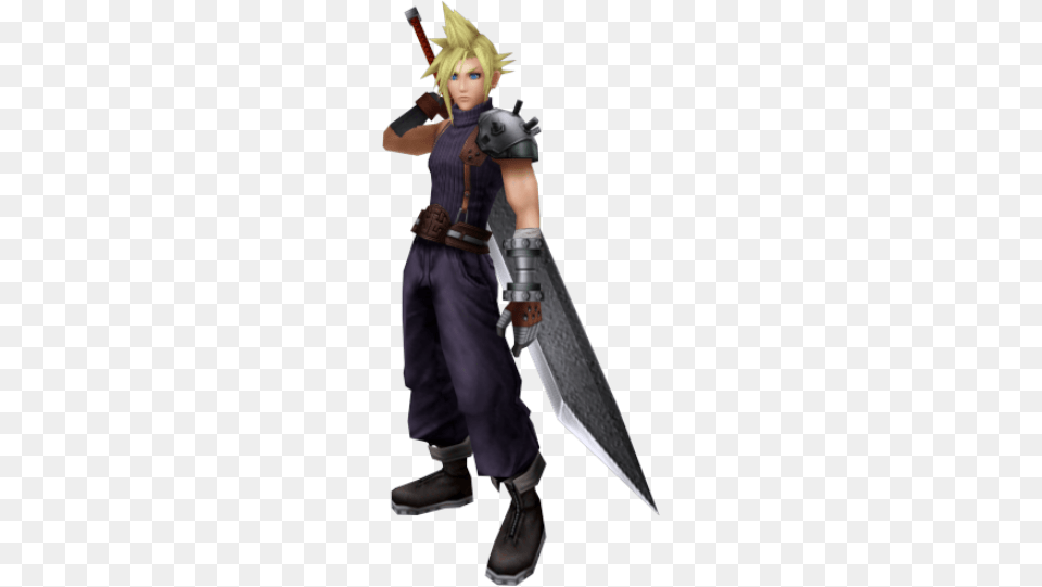 Cloud Strife Render Dff Cloud Final Fantasy, Clothing, Costume, Person, Sword Png Image