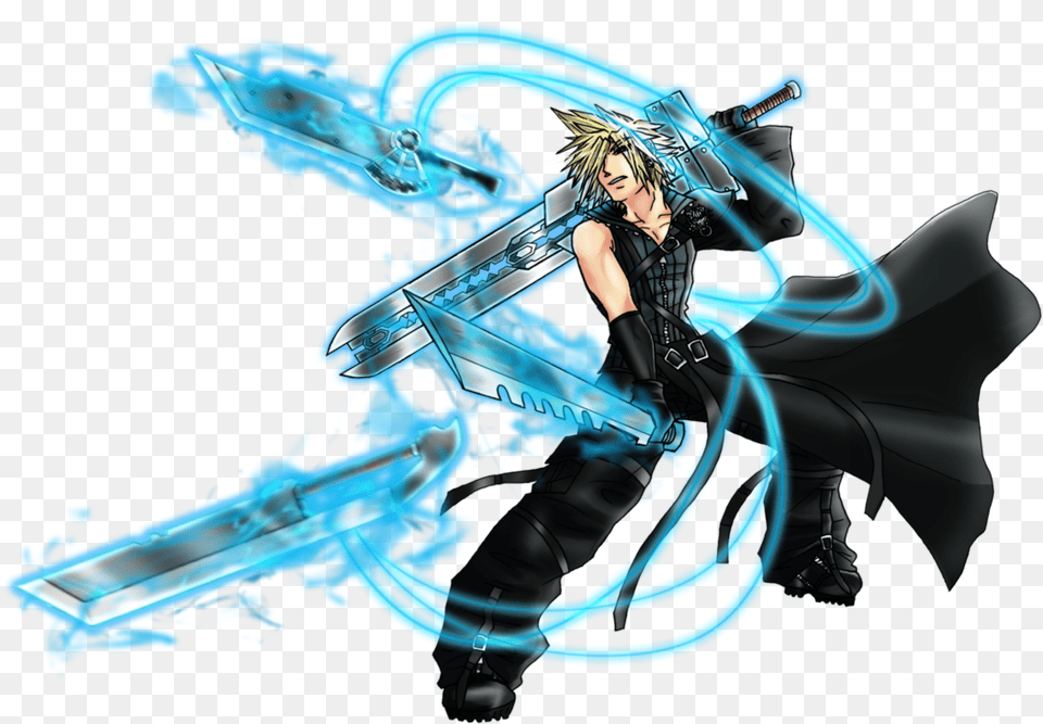 Cloud Strife Transparent Image Transparent Cloud Strife, Publication, Book, Comics, Adult Free Png Download