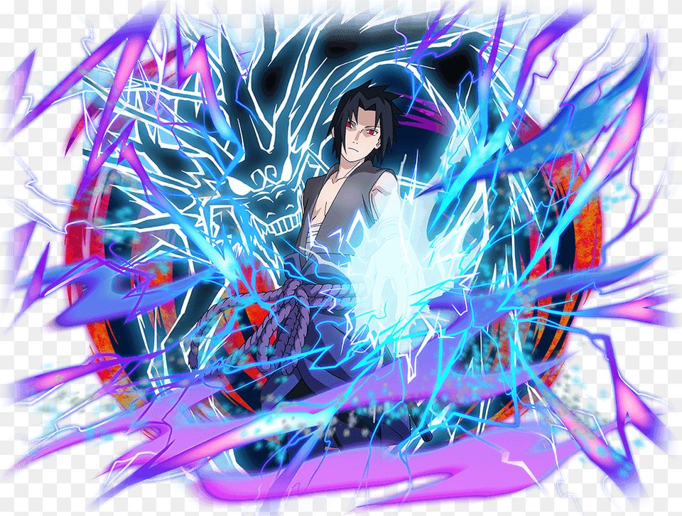 Cloud Strife Vs Sasuke Eos Battles Comic Vine Naruto Blazing Best Units, Light, Graphics, Art, Person Png