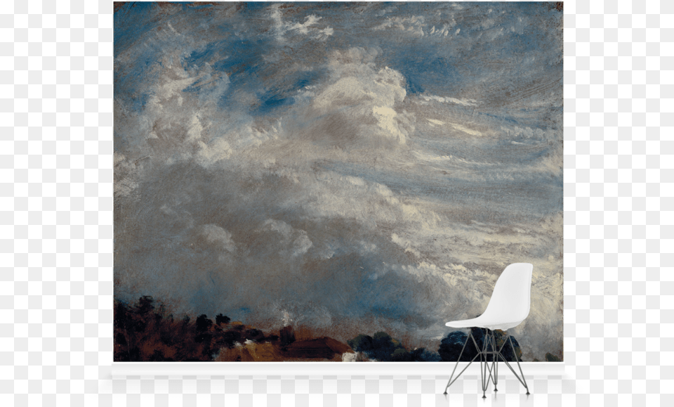 Cloud Study Horizon Of Treesu0027 Wallpaper Mural Surfaceview Painting, Art, Canvas, Chair, Furniture Free Png Download