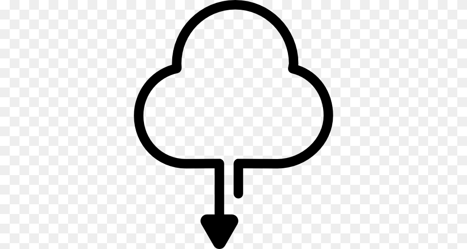 Cloud Symbols, Stencil, Silhouette Png Image