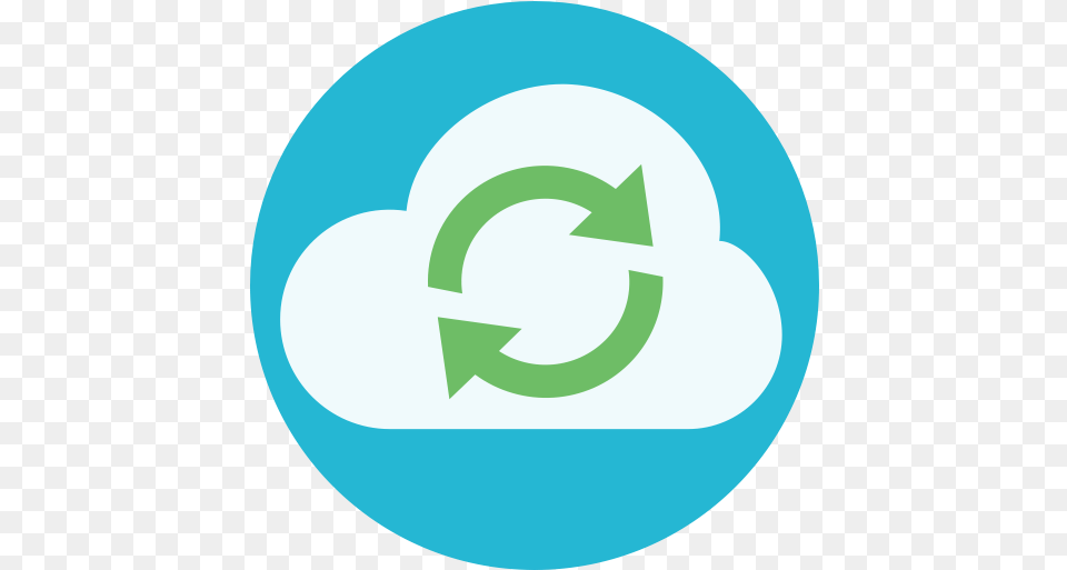 Cloud Sync Synced Synchronize Icon Synchronize Icon, Recycling Symbol, Symbol, Logo, Disk Free Png Download