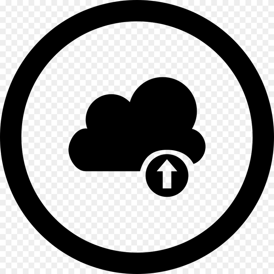 Cloud Upload Circular Interface Button Comments Ray Of Hope, Stencil, Symbol, Disk, Logo Png Image