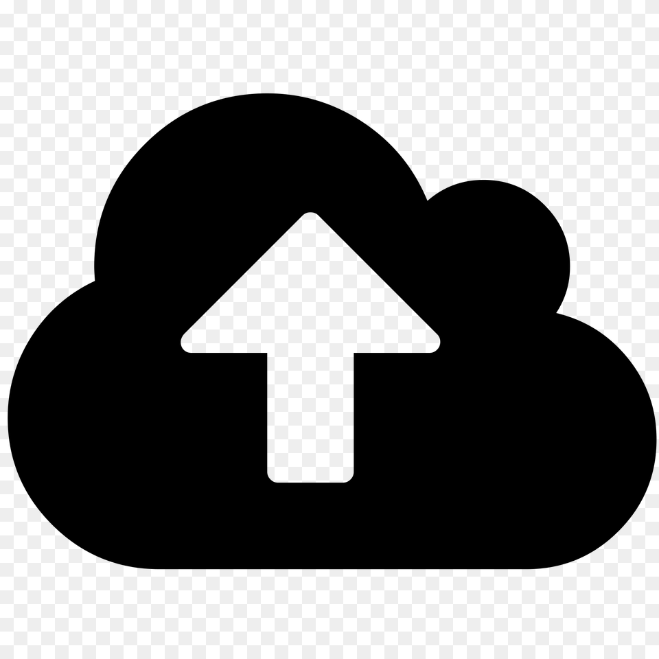 Cloud Upload Font Awesome, Gray Png Image