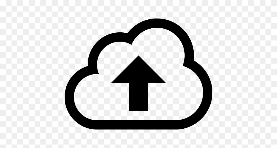 Cloud Upload Icon, Gray Free Png Download