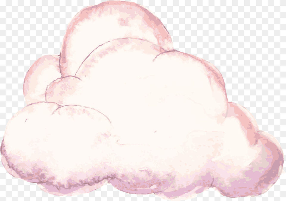 Cloud Vector Pink Cloud Watercolor, Art, Drawing Png