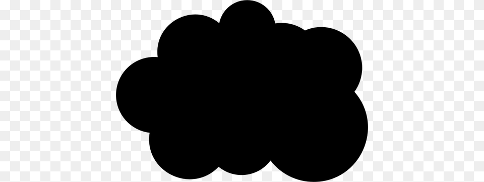Cloud Vector Silhouette, Gray Png Image