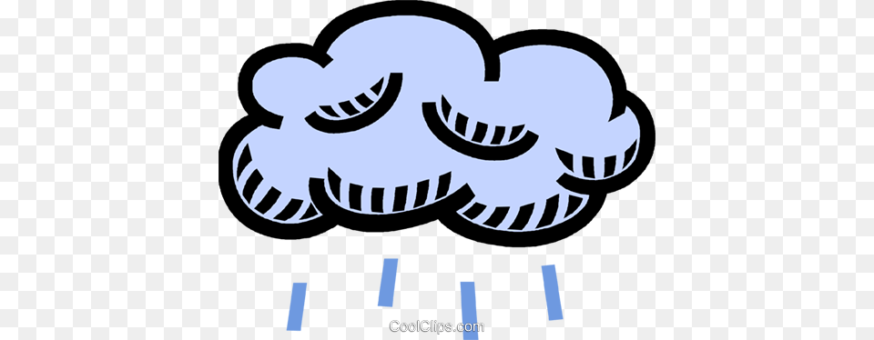 Cloud Weather Rain Royalty Vector Clip Art Illustration, Stencil Png