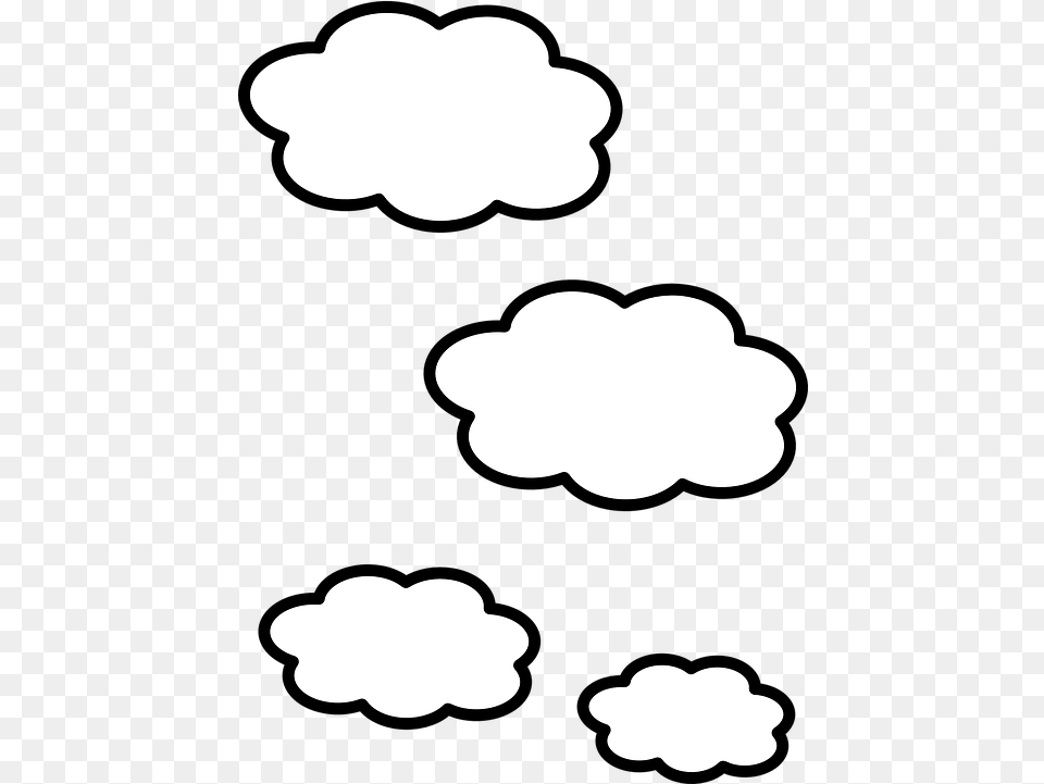 Cloud White Shapes Vector Graphic On Pixabay Clouds Clipart, Flower, Plant Free Png