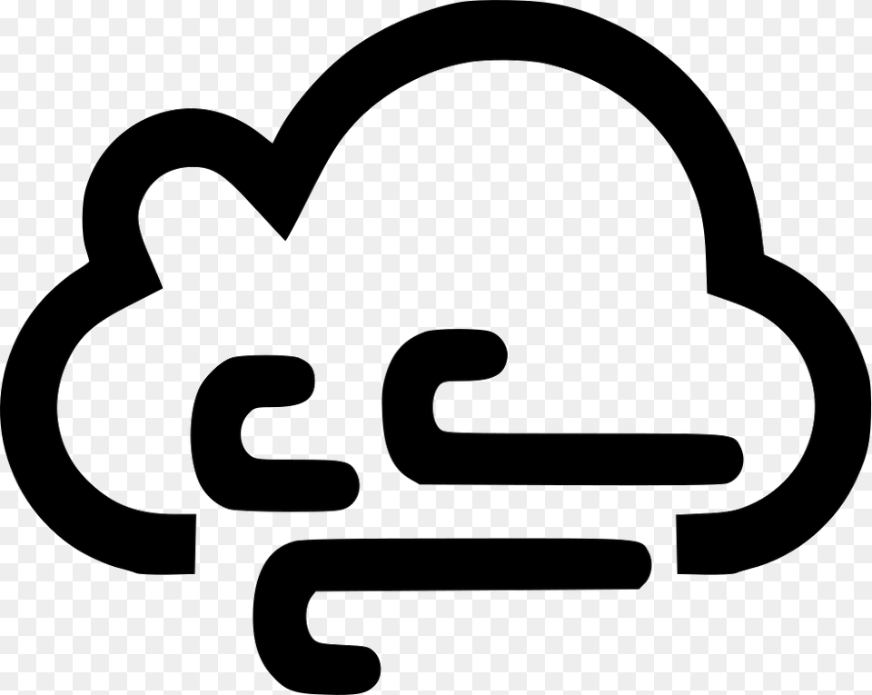 Cloud Wind Windy Comments Cloud Thunder Icon, Stencil, Tool, Device, Grass Png Image