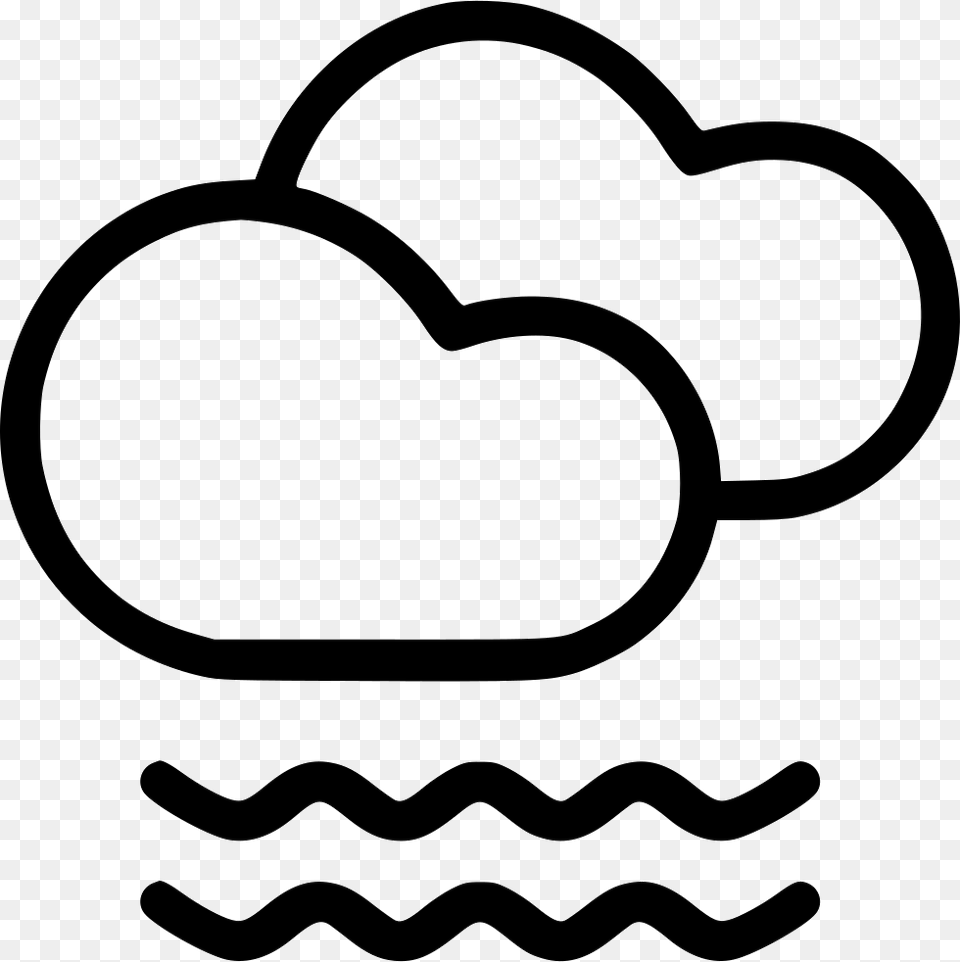 Cloud With Fog Symbol, Stencil, Smoke Pipe Free Png Download