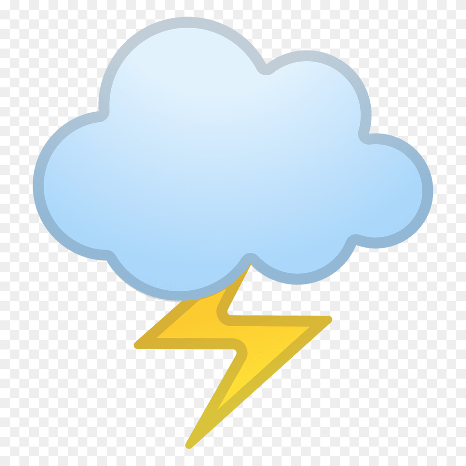 Cloud With Lightning Emoji Clipart, Nature, Outdoors, Sky, Weather Free Png