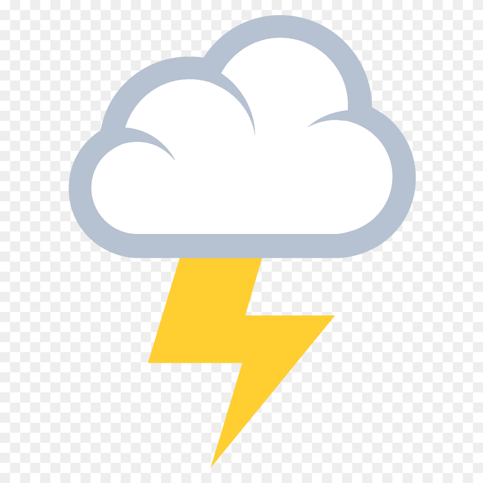 Cloud With Lightning Emoji Clipart, Cream, Dessert, Food, Ice Cream Png