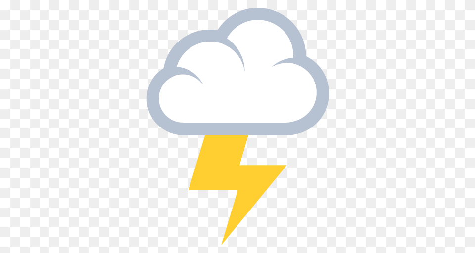 Cloud With Lightning Emoji For Facebook Email Sms Id, Cream, Dessert, Food, Ice Cream Png